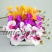 3 Pcs - Artificial Flowers Real Touch Butterfly Orchid Simulation Latex Orchid    132631970526